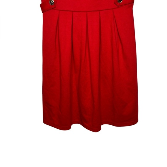 HI THERE from Karen Walker Red Sleeveless Pleated A-Line Dress Size US 10 - Picture 3 of 15